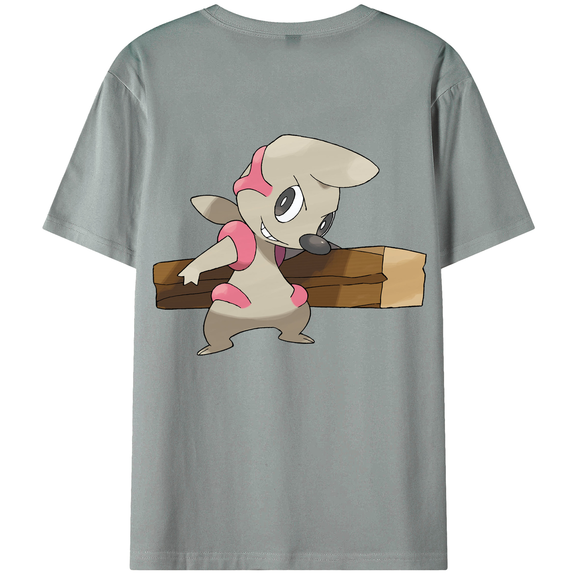 （画像用） ポケットモンスター Pokémon 綿100％ メンズ半袖Tシャツ（バックプリント） 通気性